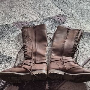 Sonoma Brown Lace-Up Women's Boots